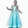 Adult Princess Anna Elsa Costume  Cos Fancy Dress Outfit(FJ22)