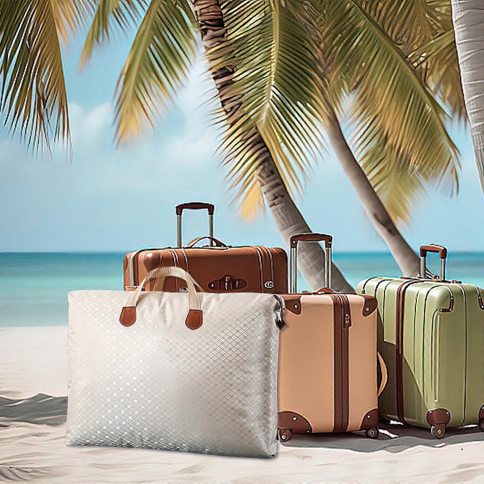 حقيبة تخزين كبيرة جدا حقيبة أمتعة دليل على المياه حقيبة متحركة سميكة حقيبة منظم قابلة للطي مع مقابض قوية سحابات لبطانية لحاف الفراش 