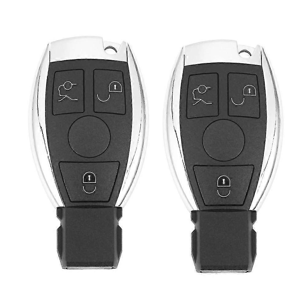 2x 3 Buttons Remote Car Key Shell Key Replacement For Year 2000+ &bga Control 433.92mhz
