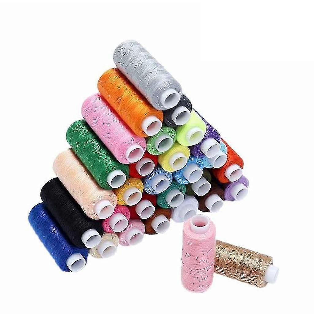 30/60pcs Assorted Colors Polyester Thread Yard Spools For Quilting Hand Machine Sewing Diy Handmade Embroidery
