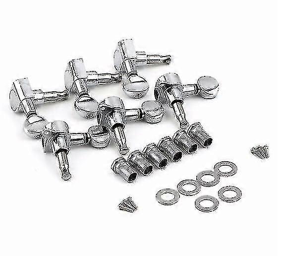 6r Right 6l Left 3l+3r String Tuning Pegs Tuners Tuner Chrome Inline G