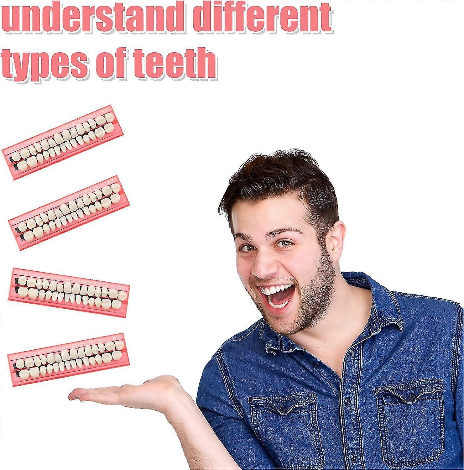 4ピースアクリル義歯上下合成歯コスプレコスチュームパーティーデコレーション用品、23 A2