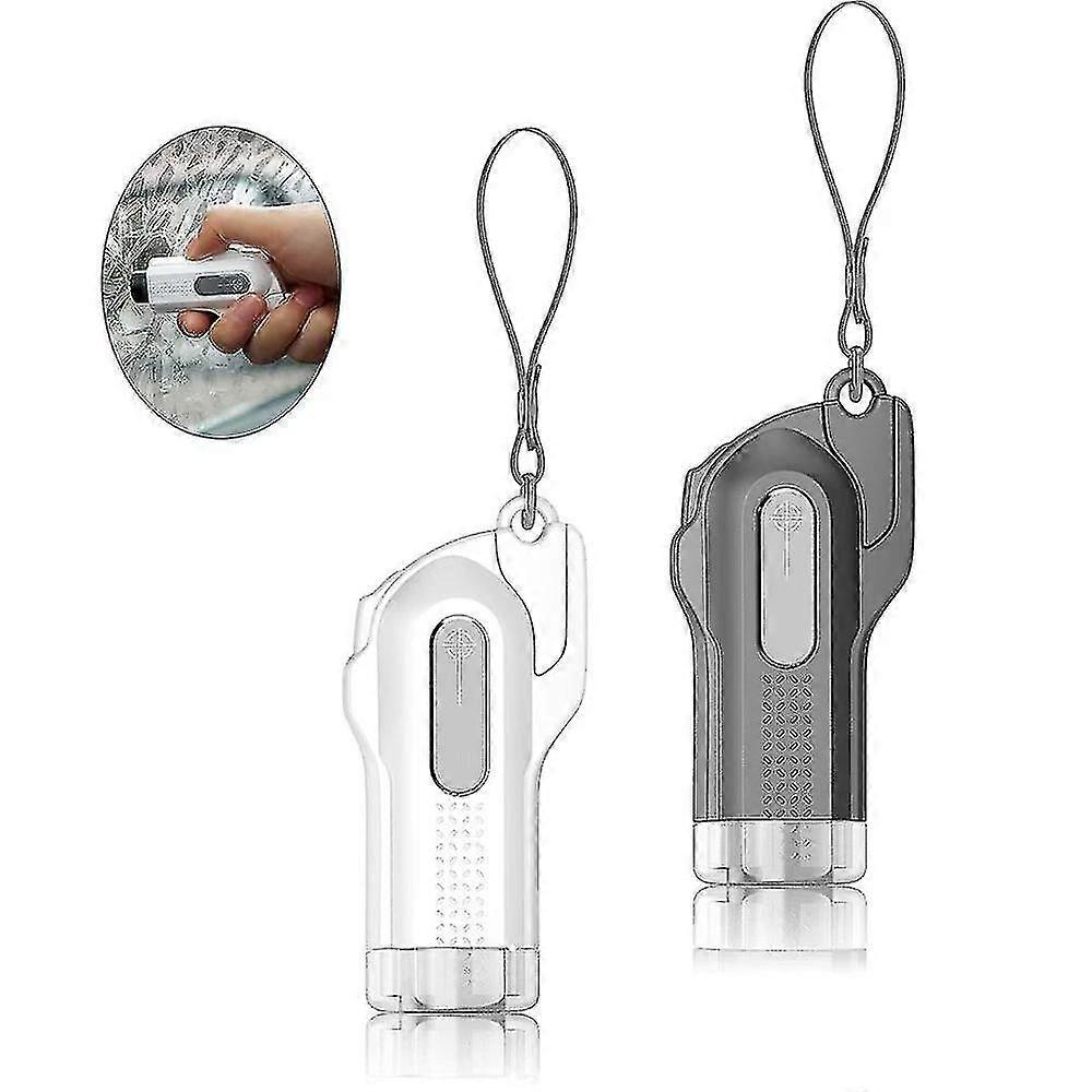 2 Pieces Key Chains Window Breaker Rescue Tool, Seat Belt Cuttercar Emergency Hammer, Safety Tungsten Steel Head Tempered Glass With Glass In For Buse