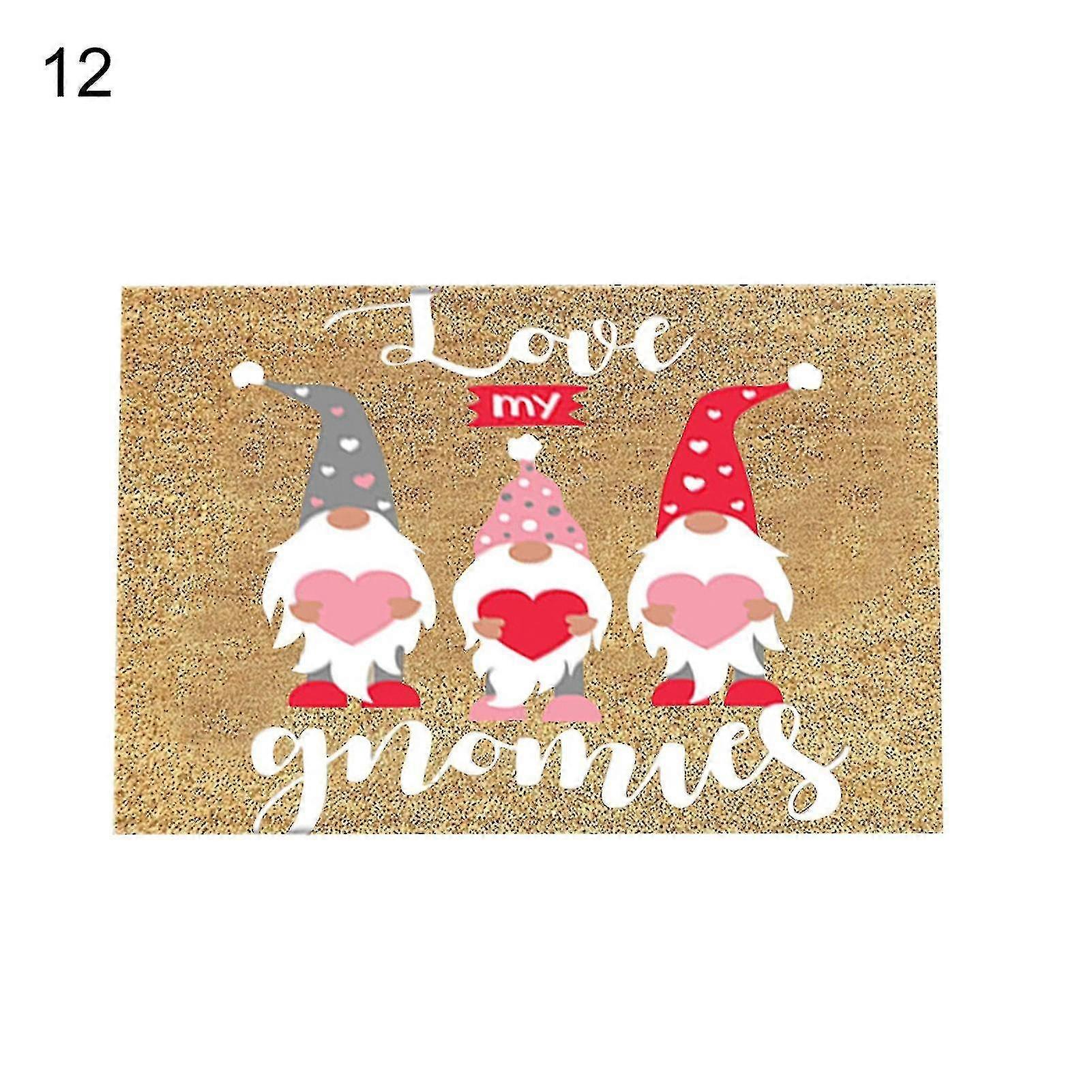 Chic Welcome Mat Flocking Multifunctional Gnome