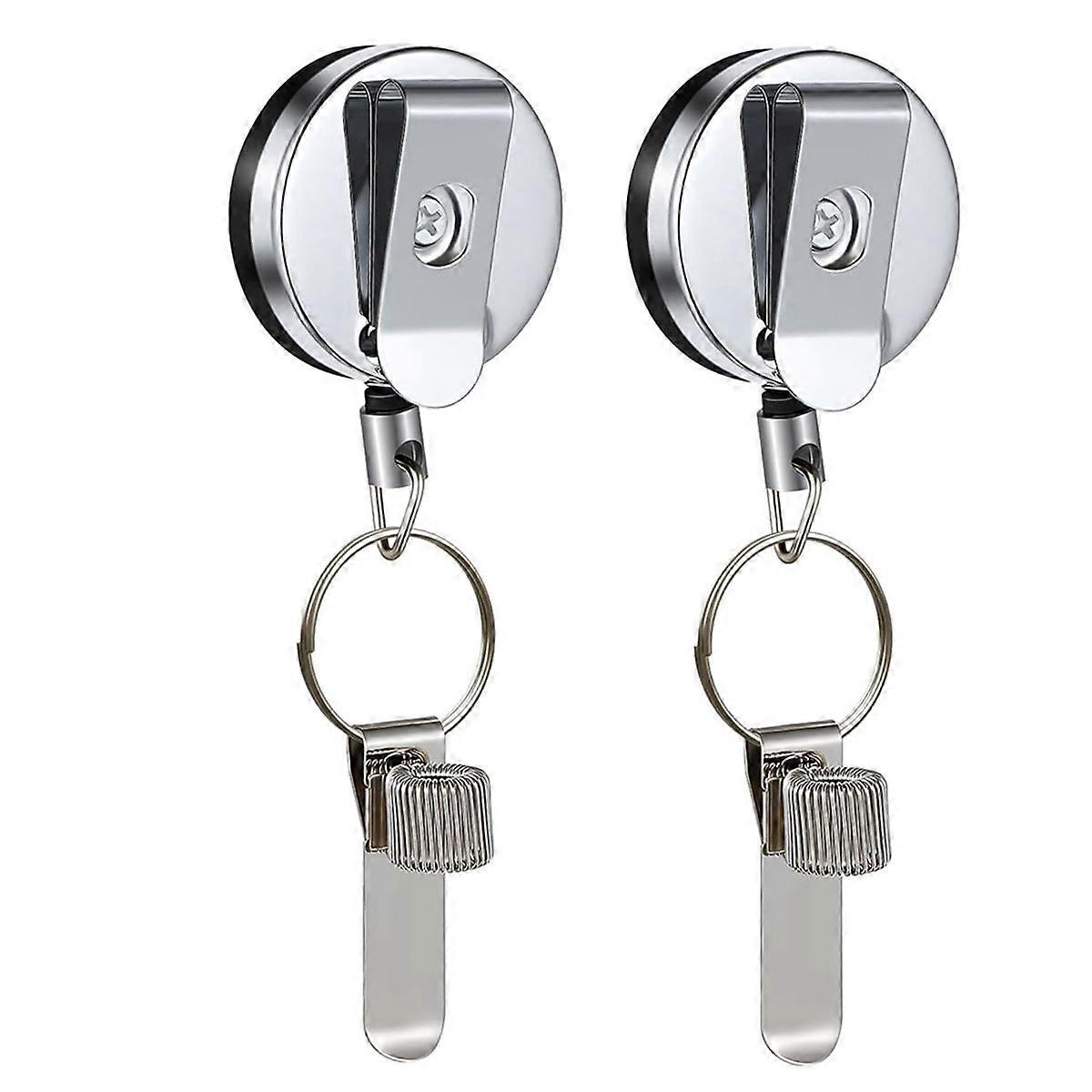 2 Pcs Retractable Pull Pen Pencil Holder, 27.5Inch Retractable Pen Holder for , Construction Worker