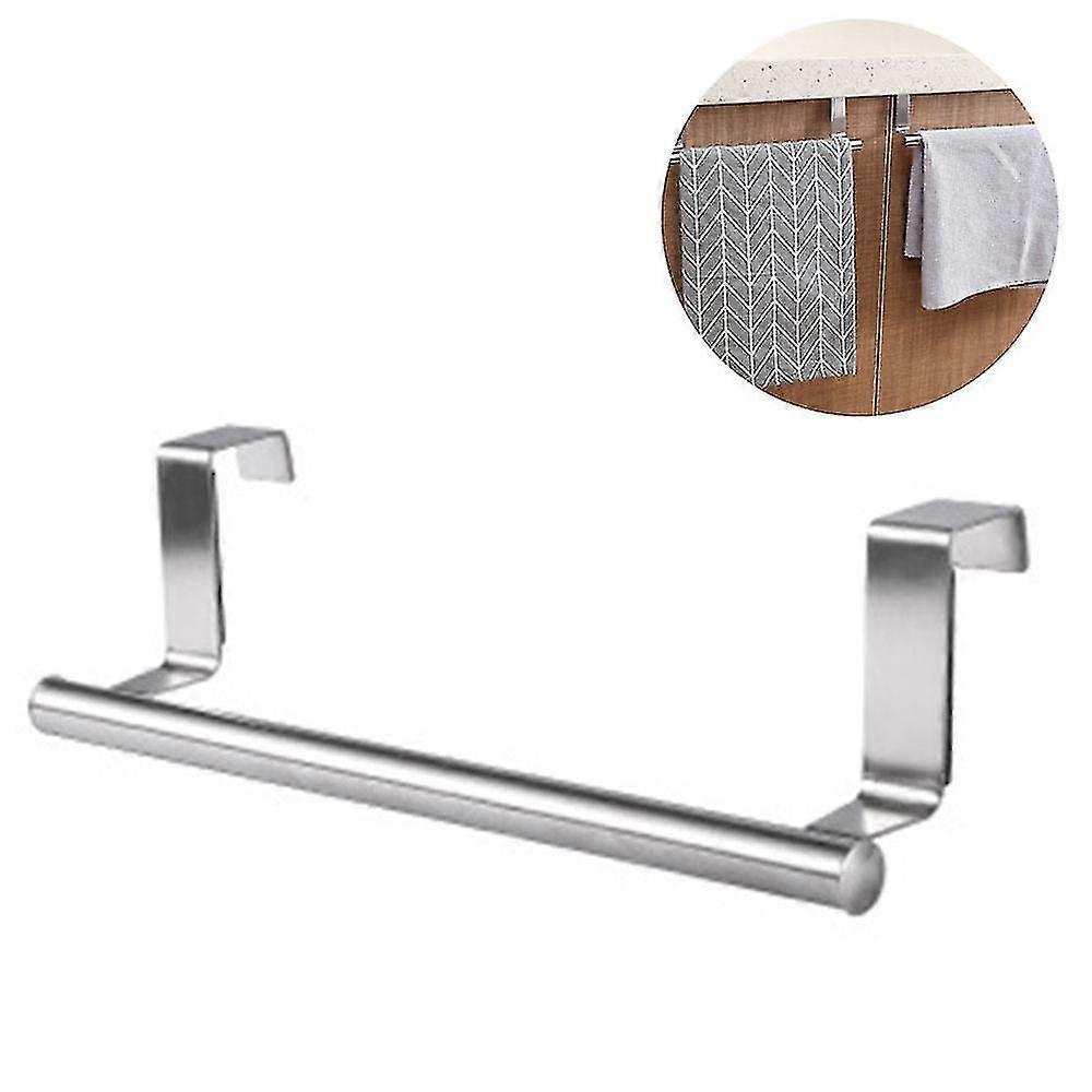 Modern Towel Bar With Hooks For Bathroom And Kitchen,brushed Stainless
