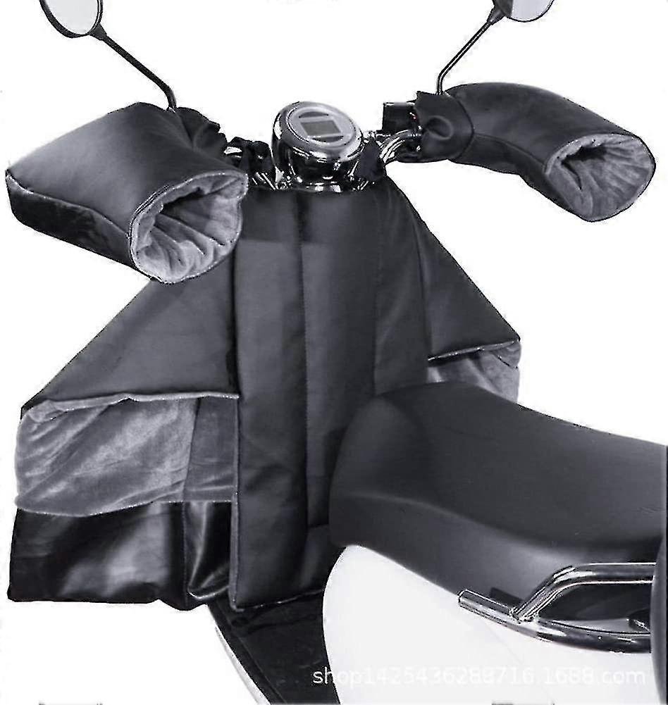 スクーターレッグカバーエプロンハンドルバーグローブ付き、スクーターレッグカバープロテクター防水サーマル防風ハンドレッグプロテクターキットウィンターライディングウォームXXF