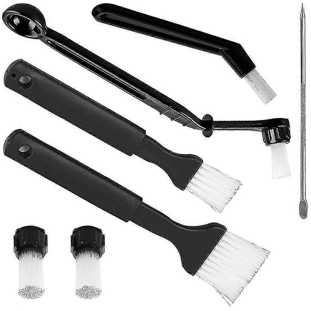 7 Pcs Cleaning Brush Set, Practical Brush Compatible With Cleaning Coffee Machine