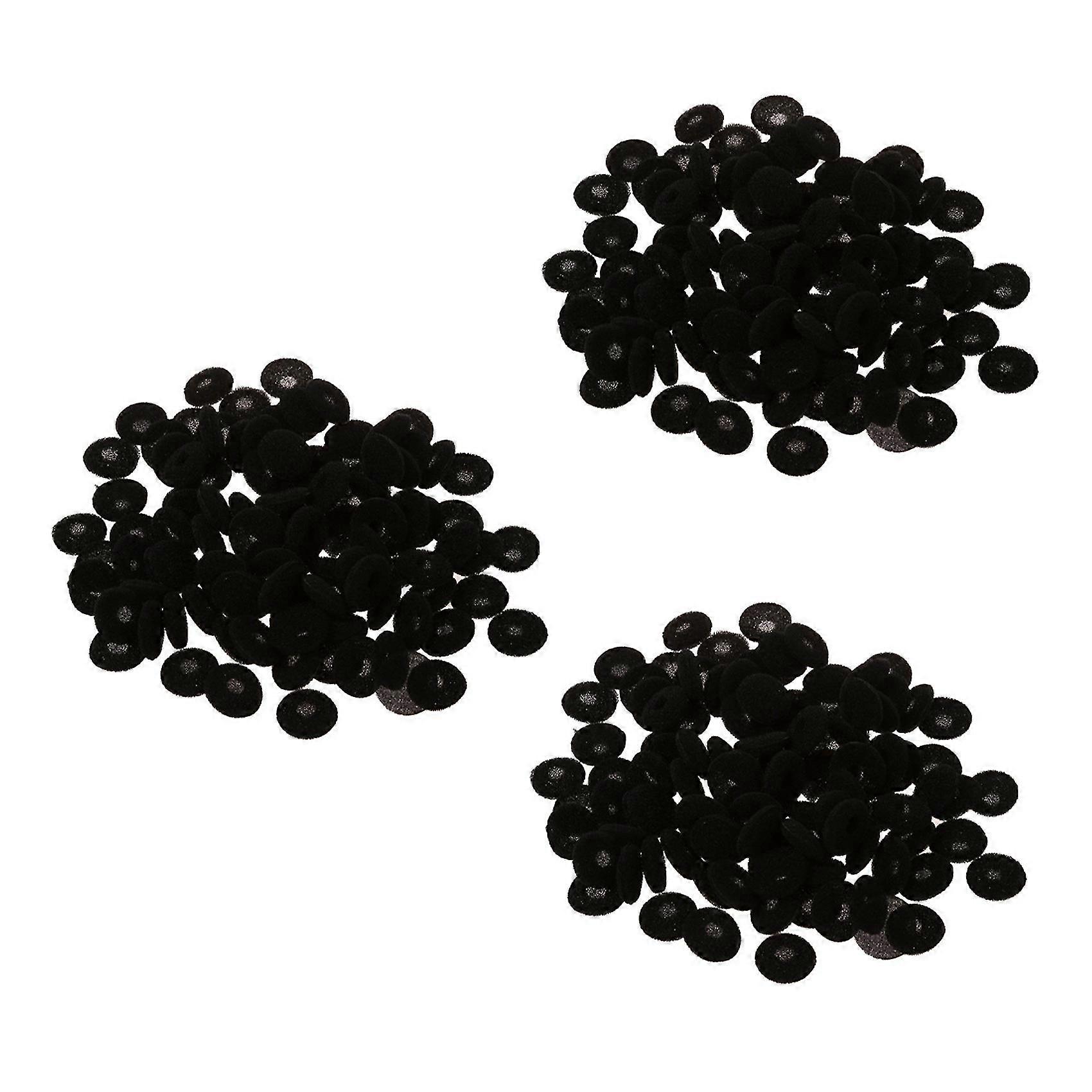300 Pcs Black Sponge Earbud Headphone Cap Ear Pads Cover Replacement