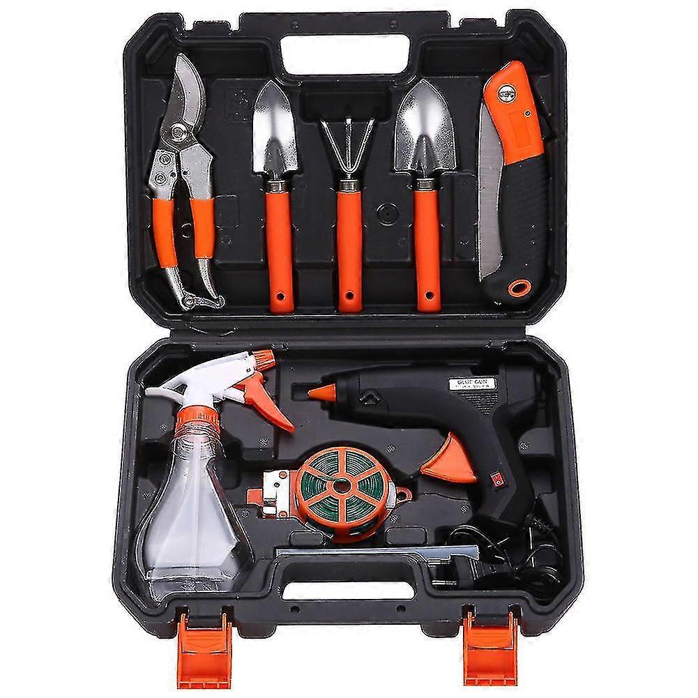 10pcs Durable Gardening Tool Combination Set Garden Flower Tools Portable Toolboxes