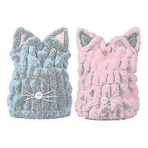 2 Pack Ultra Absorbent Hair Quick Drying Towels