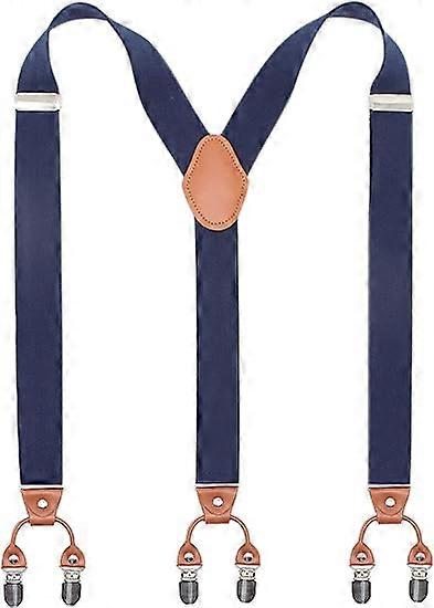 Men's Y Heavy Duty Carrier 6 Metal Clips, Elastic Straps