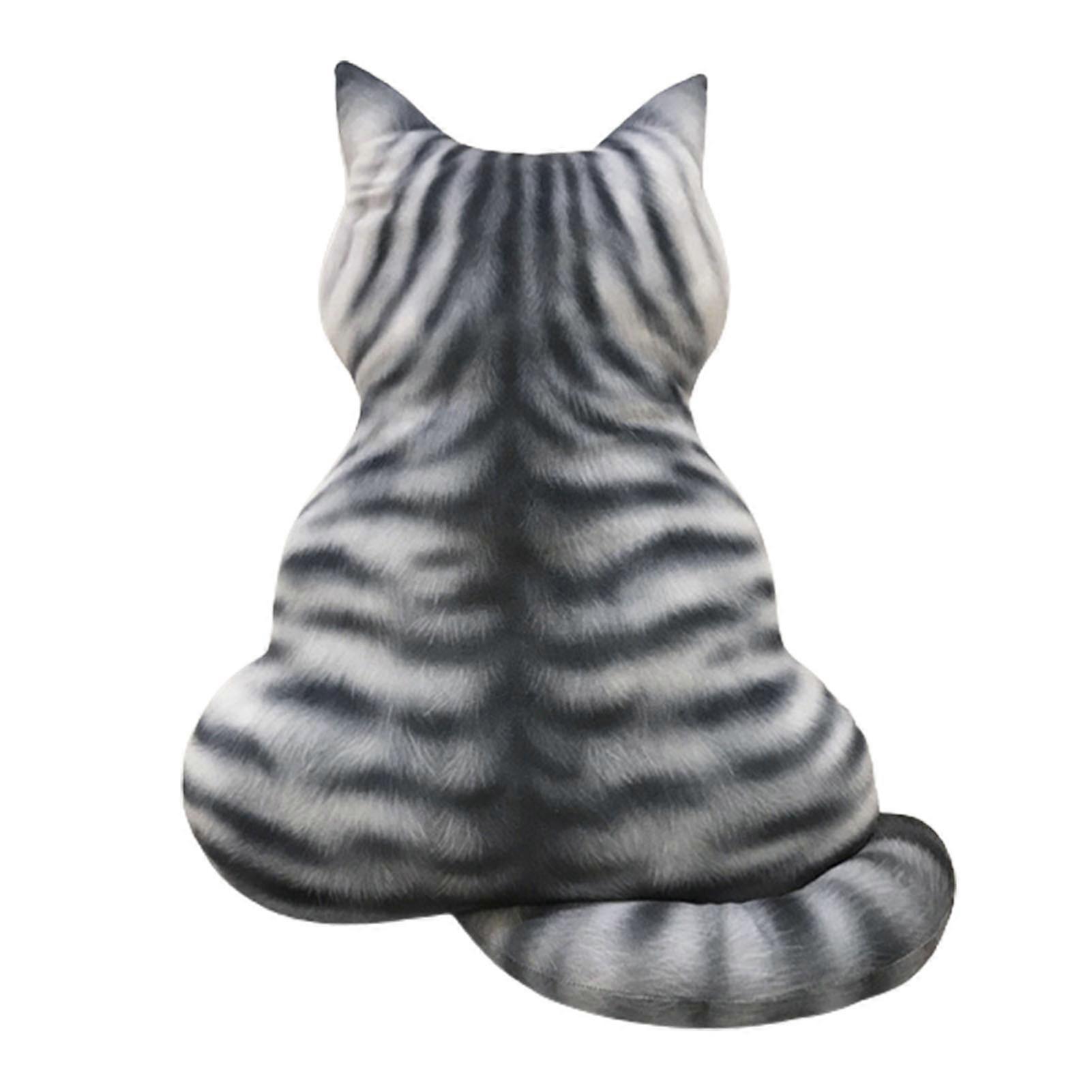 Realistic Cat Plush Doll Anti-fade PP Cotton Tridimensional Cats Back Doll pentru camera de zi