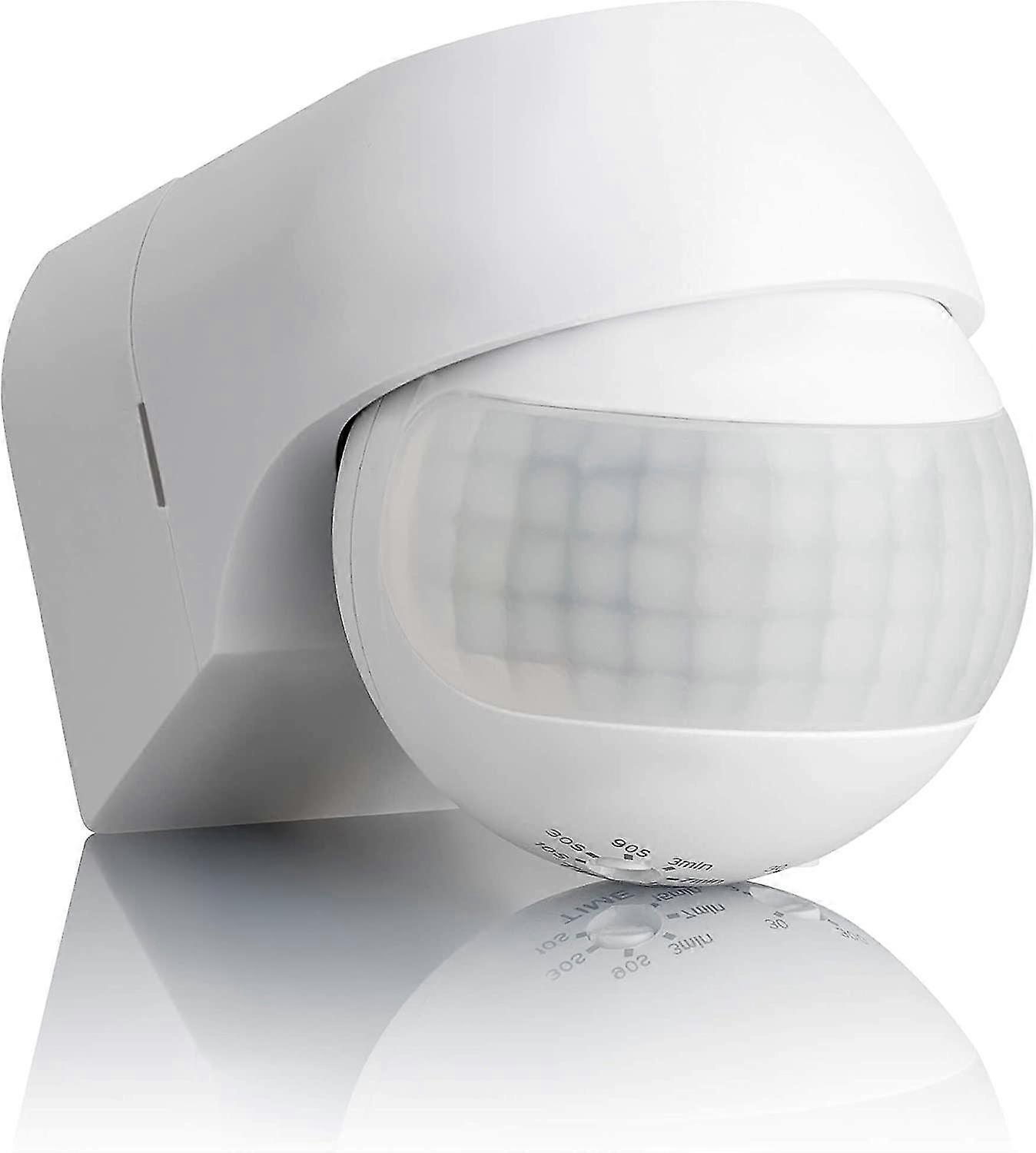 outdoor motion detector ip44,surface mounting, programmable,infrared sensor,range 15m/180,suitable led, orientable,max.800w/500w