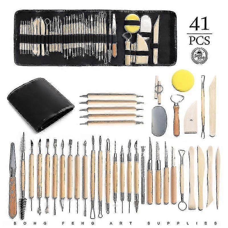 41-piece Set Of Pottery Tools, Soft Clay Clay Plastic Auxiliary Clay Stone Plastic Combination