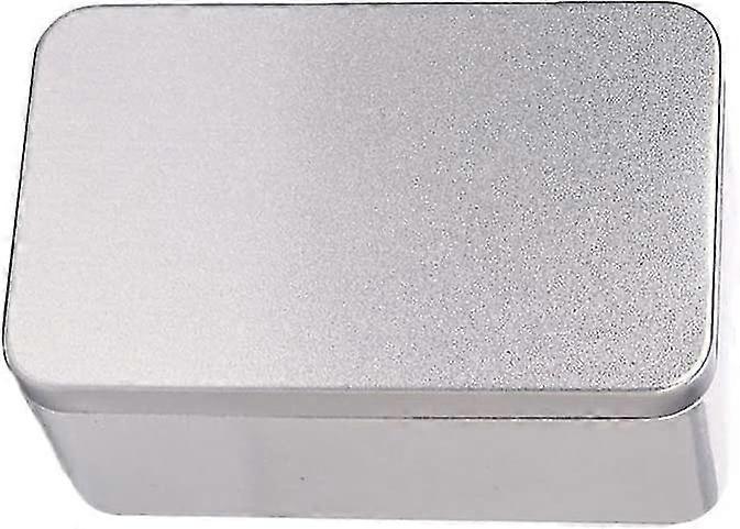 Rectangular Metal Box - Tinplate - 13 X 8 X 6 Cm