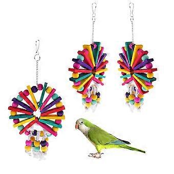 oiseau perroquet mâcher jouets oiseaux ornement de jardin naturel pour inséparables, perruches, calopsittes, conures, quakers, cacatoès