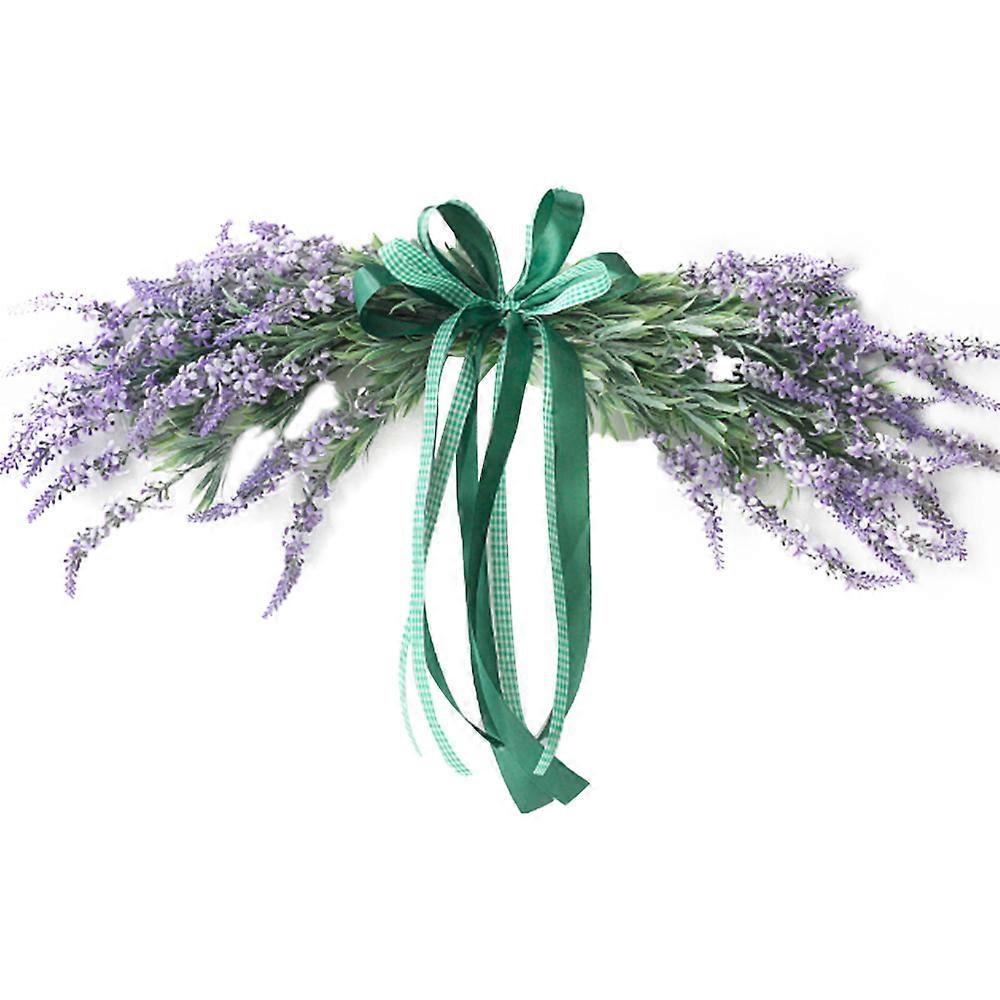 人工ラベンダーリース - 55CMスプリングドア壁の結婚式の装飾
