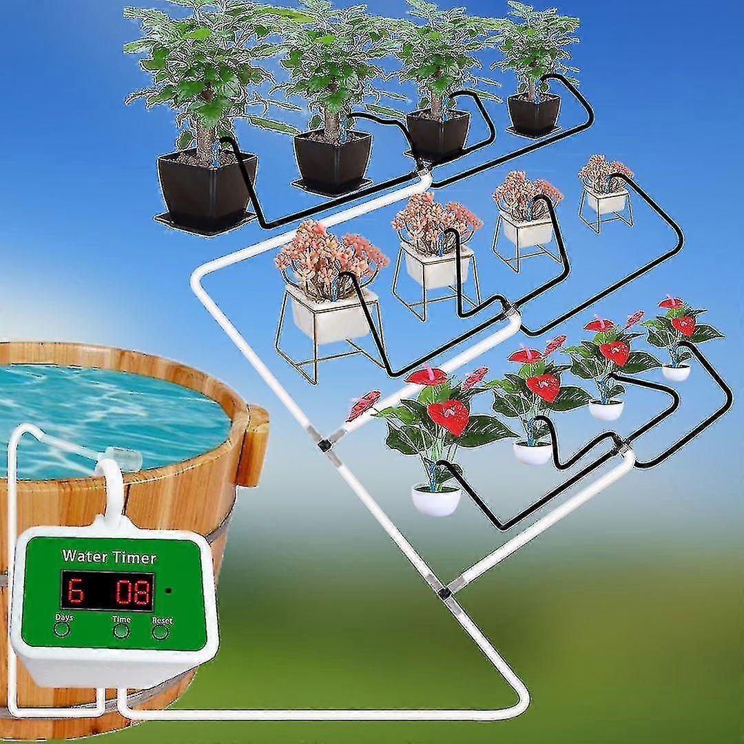 Automatic Watering System For Potted Plants Watering Devices Automatic Plant Waterer System With 4 Irrigation Drippers