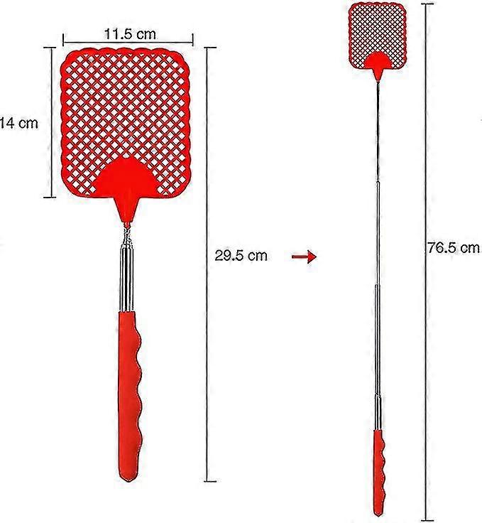 3 حزمة قابلة للتمديد ذبابة Swatter خفيفة الوزن دليل سوات مكافحة الآفات مع مقبض تلسكوبي الفولاذ المقاوم للصدأ قابل للتعديل