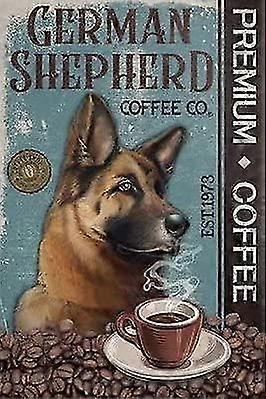 Placa de Metal de Lata de Modo de Café de Gato, Poster Retro Black Cat Coffee Co, vintage 8x12 Polegadas OU 12x16 Polegadas M