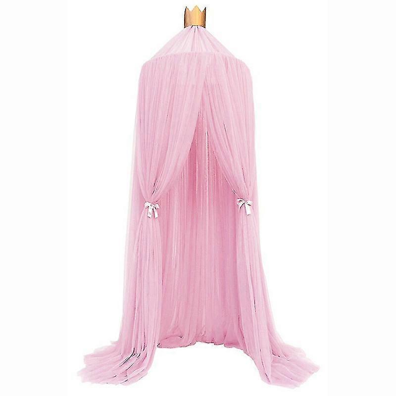 Kids Mosquito Net Hanging Play House Tent Baby Bed Crib Canopy Tulle Curtains For Bedroom Tent For Children Room Pink