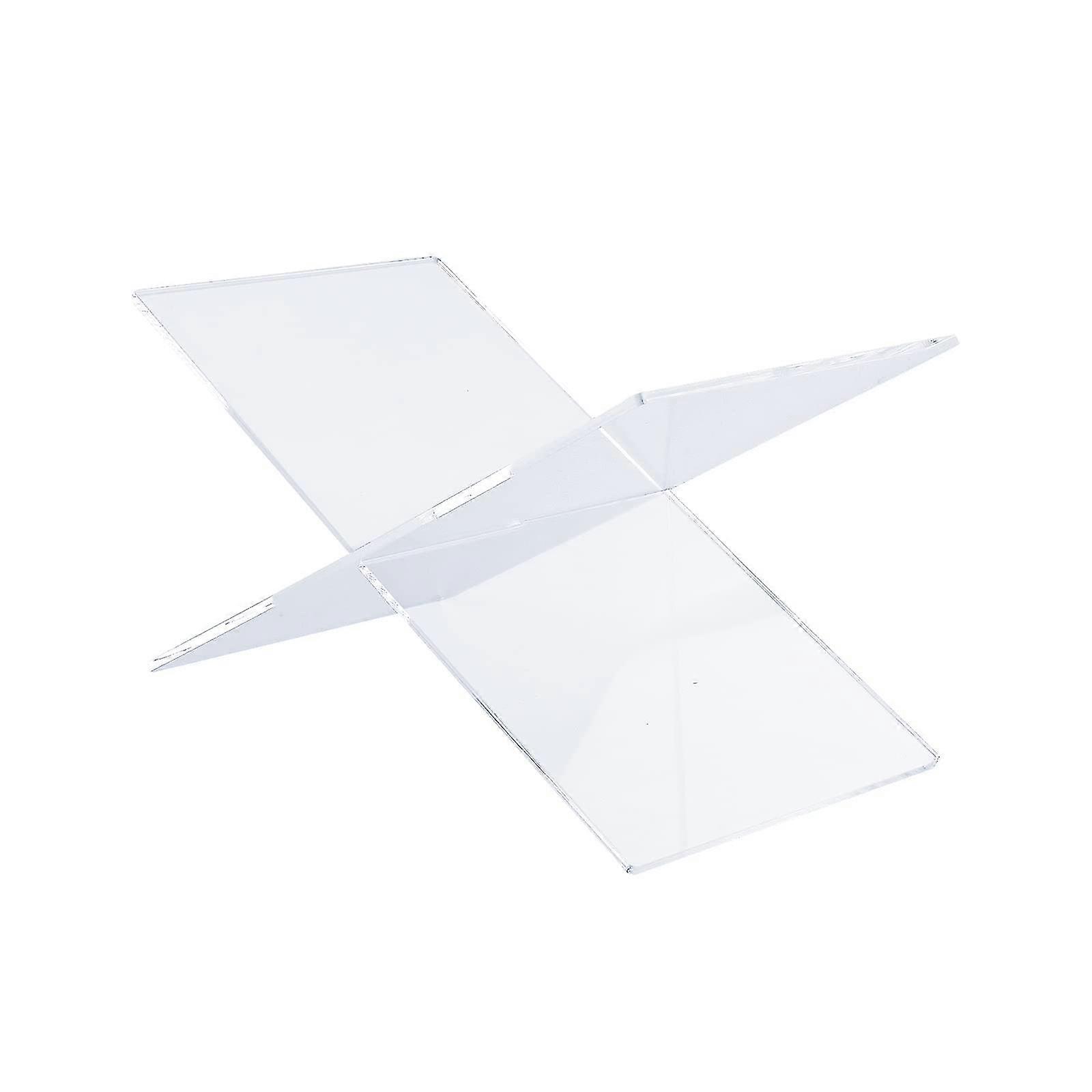 Clear Open Book Stand, Acryl Open Book Stand Lesehalter Display für Bücher, Bibel, Kochbücher, Zeitschriften