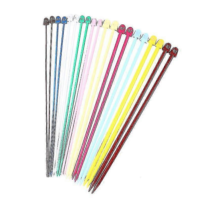 Abs Plastic & Steel Wire Plastic Knitting Needles