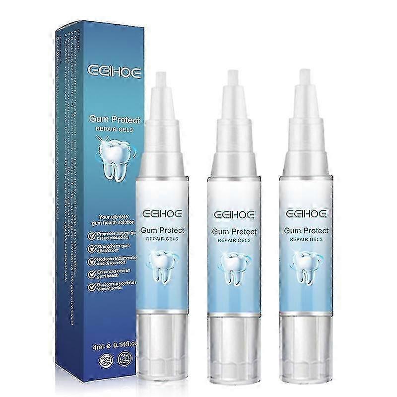 3pcs Gum Repair Gel Rebuilding Strengthen Whiten Remove Breath Inflammation Oral Tooth Bad Protect Anti Gingival Stains Recessio