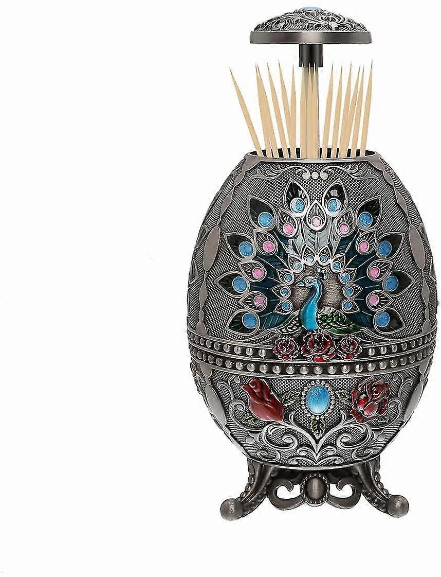 Portable Retractable With Bottle Opener Automatic Retro Pop Up Toothpick Dispenser Toothpicks Case Storage Organizer Container Decoration