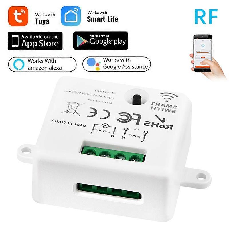 TUYA Smart Switch Intelligent On-off Device RF/RF433+wifi Zero Firewire Mobile Phone Remote Controller Smart Home Accessories
