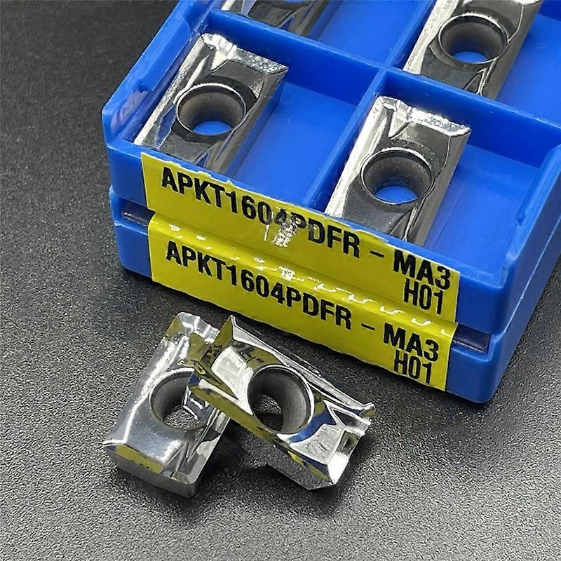 10 Pcs Carbide Insert APKT1604PDER-MA3 H01 APKT 1604 PDER ,CNC Lathe Tool, Suitable for Aluminum Processing