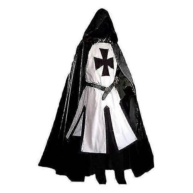 Mens Medieal Crusader Knights Templar Costume V