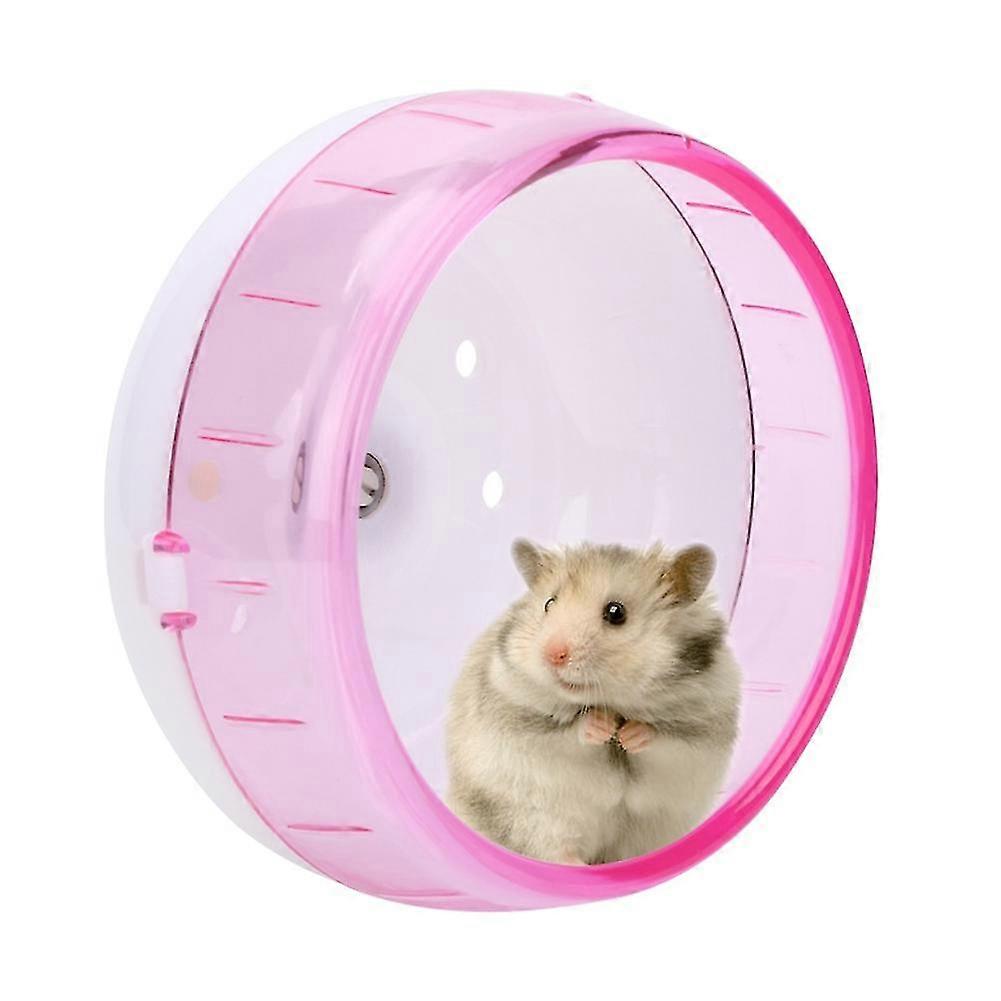 Super Silent Plastic Roller Exercise Wheel Toy for Small Pets - Pink