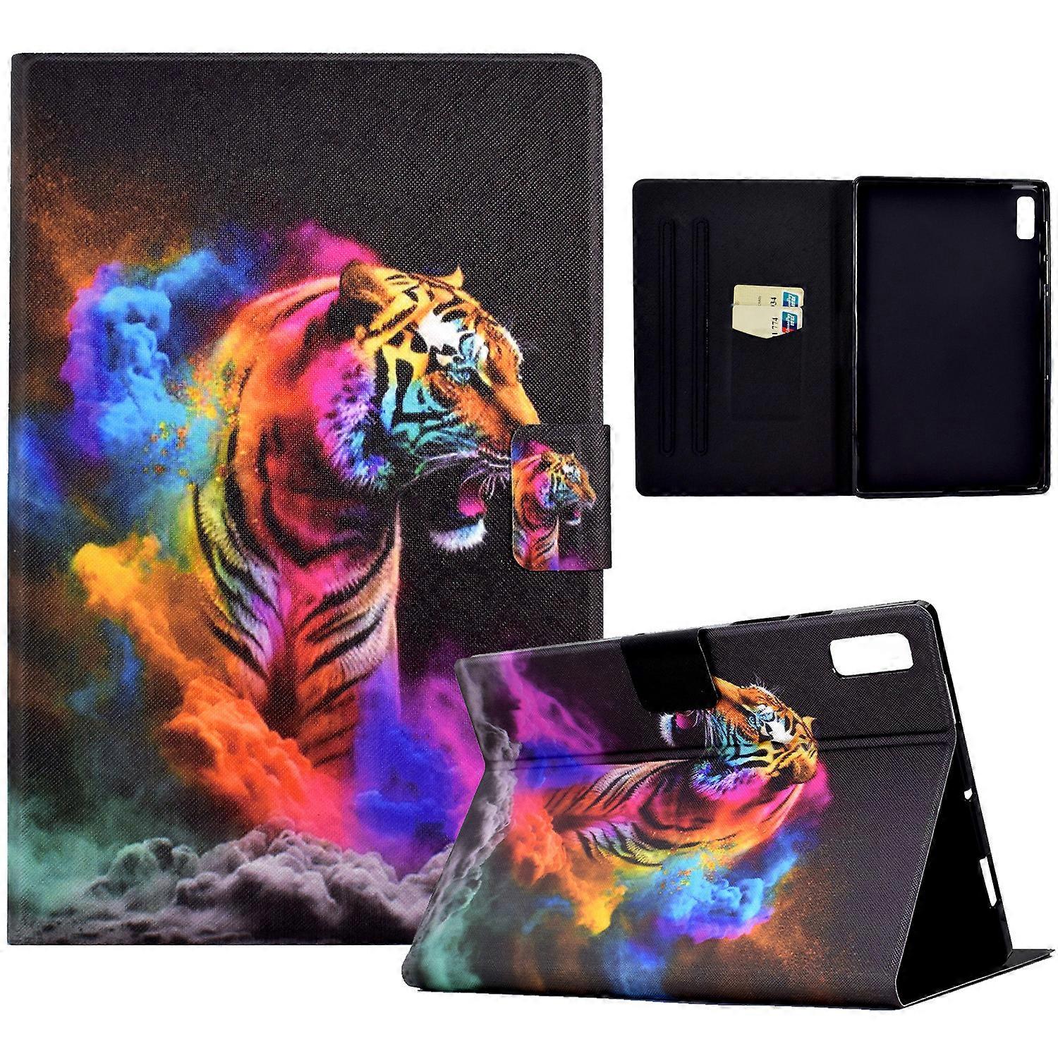A4 Pattern Printing Stand Card Holder PU Leather Tablet Case For Lenovo Tab M9 TB-310FU