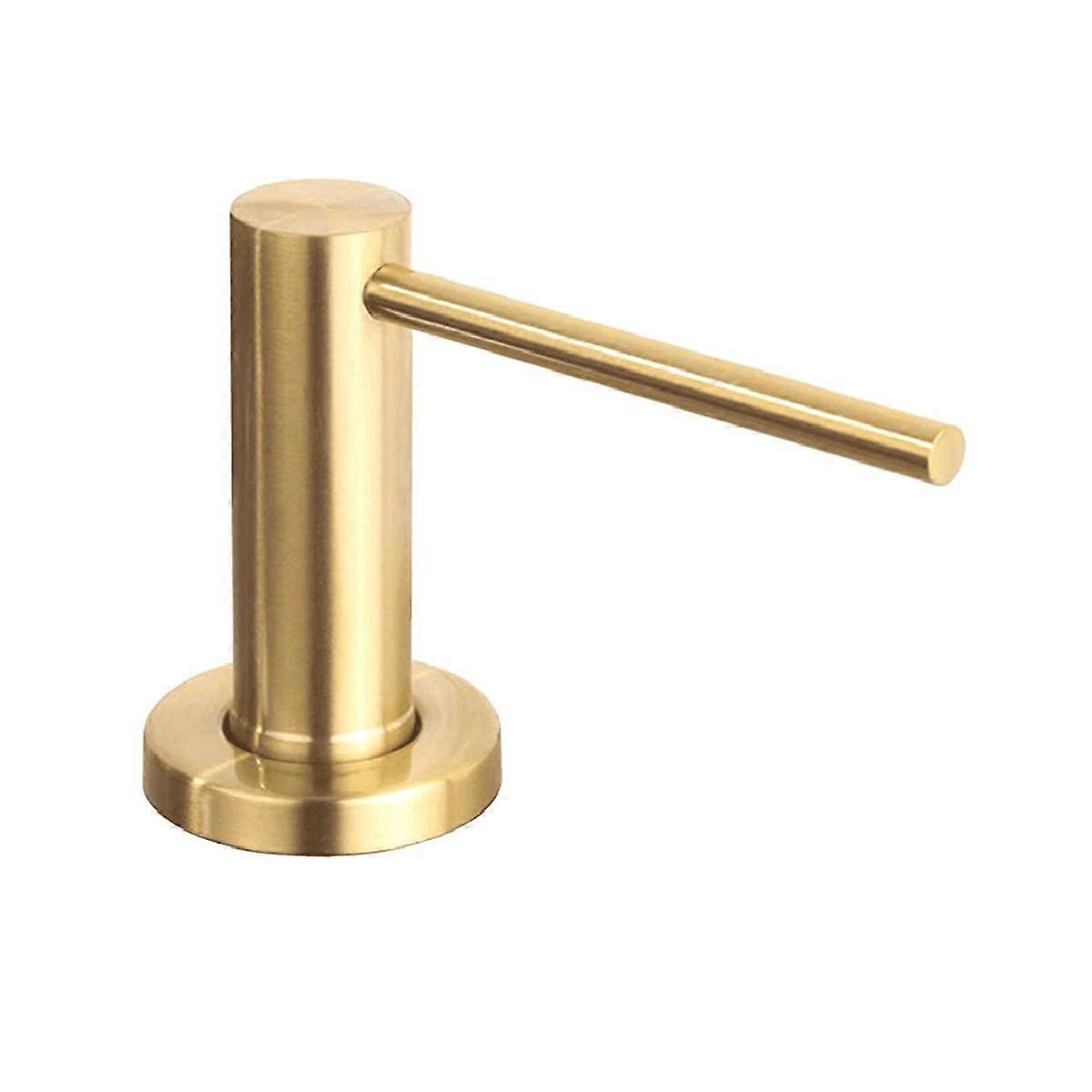 Kitchen Sink Soap Dispenser Countertop Pump Hand Lotion Built in Bottle Stainless Steel Screw Soap