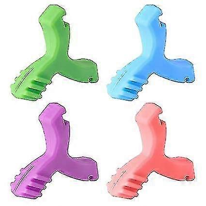 Aligner Chewies, 4 stuks Y-vormige orthodontie Aligner Chewies voor trays Seater Onzichtbare beugels Orthodontische Munchies (bosbes, watermeloen, munt, druif