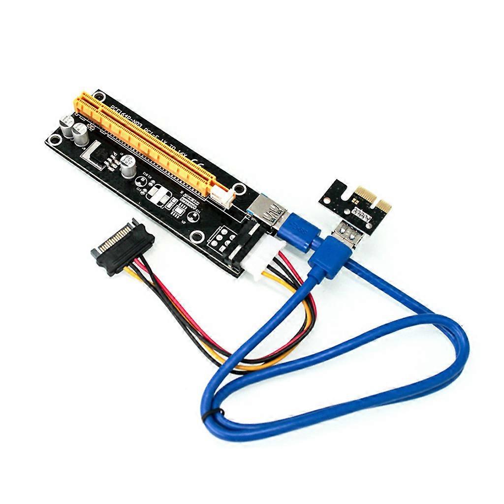 PCI-E 1x to 16x Adapter Extender Card USB3.0 Data Power Cable Kit BTC Mining