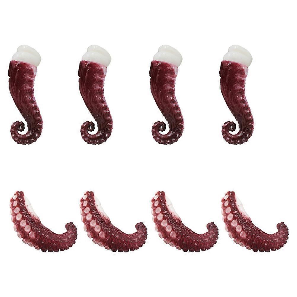 1 Set Simulation Octopus Claws Squid Tentacles Seafood Model Decorations
