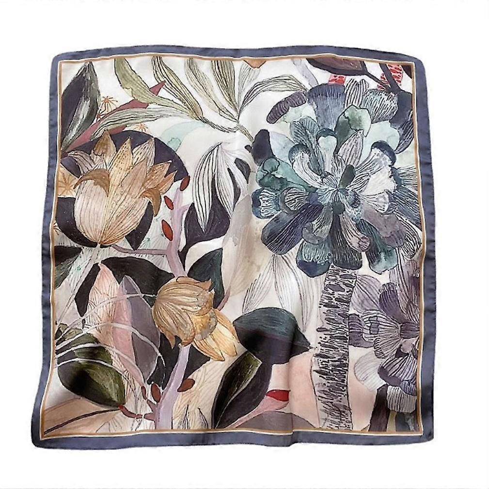 Beach Scarf with Floral Printing Neck Shawl Sun Proof Wrap for Lady
