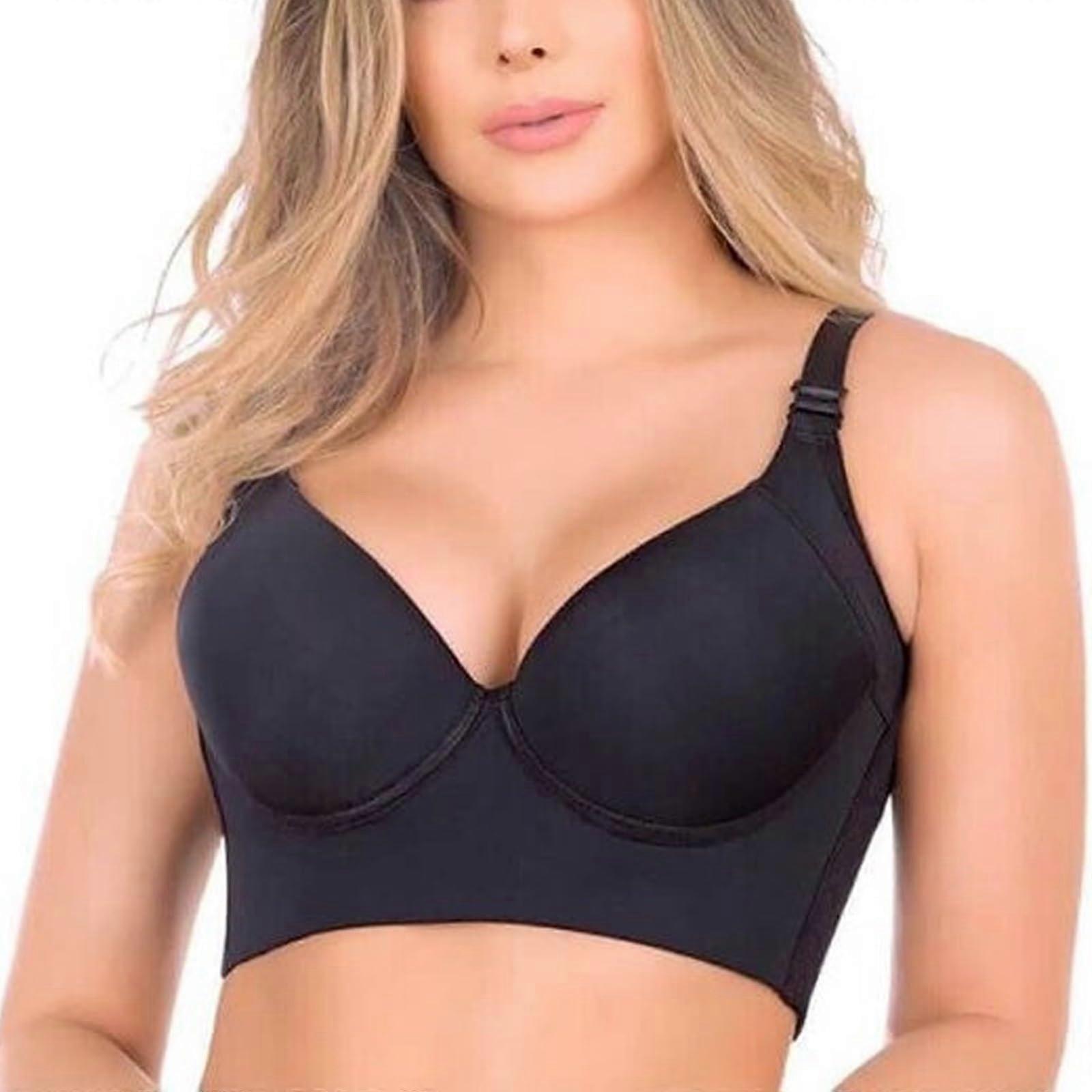 Deep Cup BH Skjuler Ryg Fedt, Kvinder Mode Deep Cup BH, Kvinder Ultra-Tynd Plus Size BH Tynd Smuk ryg Plus Size Undertøj
