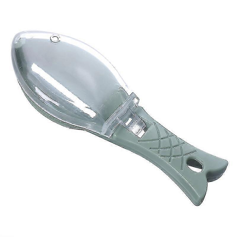 Jinyi Fish Scale Brush Peeler, Plastic Fish Scale Scraper Remover, fish Clean Scales Fish Killing Knife Scraping Scale Kitchen Cooking Tools (2szt, niebieski
