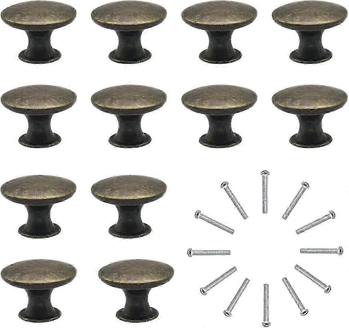 Door Knobs Set of 12 Drawer Knobs 30mm