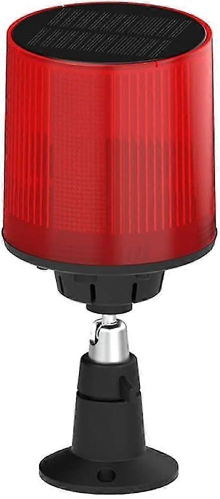 Solar Motion Sensor Alarm with Remote Control - 130dB Sound Alarm and LED Flashing Light for Outdoor Security