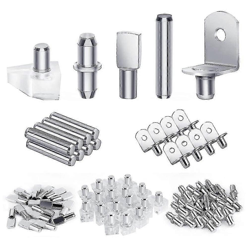 120pcs Shelf Pegs Kit, 5 Styles Shelf Pins Shelf Support Pegs, Cabinet Shelf Pegs For Shelves Bookc