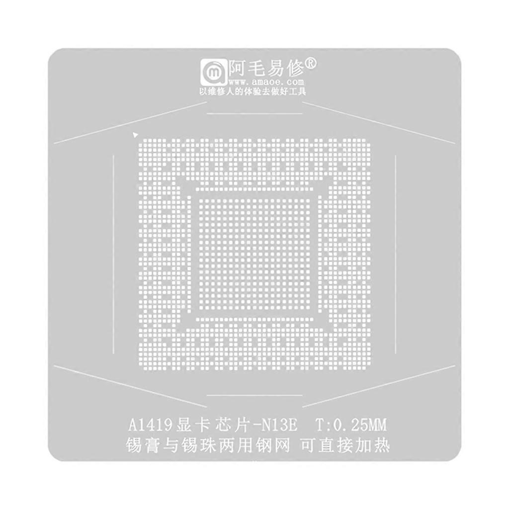 Direct heating 1301x130 BGA Reballing Stencil Platform For AMD GPU A1419 A13E
