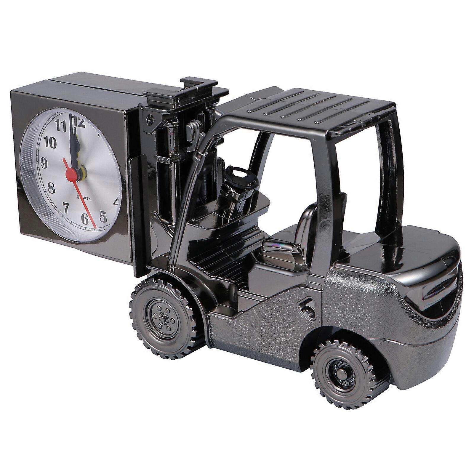 Forklift Table Clock Forklift Model Desktop Adornment Study Decorative Clock
