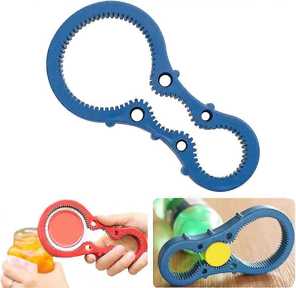 In 1 Silicone Multi-function Jar Opener Bottle Opener Anti-slip Bottle Lid Opener Kitchen Twist Tool Opener For Various Of Kitchen Cans, Bottles Pops