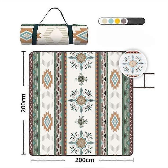 كبيرة الحجم قابلة للطي في الهواء الطلق المد حصيرة الشاطئ التخييم حصيرة المخيم حصيرة للماء العشب سماكة بالموجات فوق الصوتية حصيرة نزهة