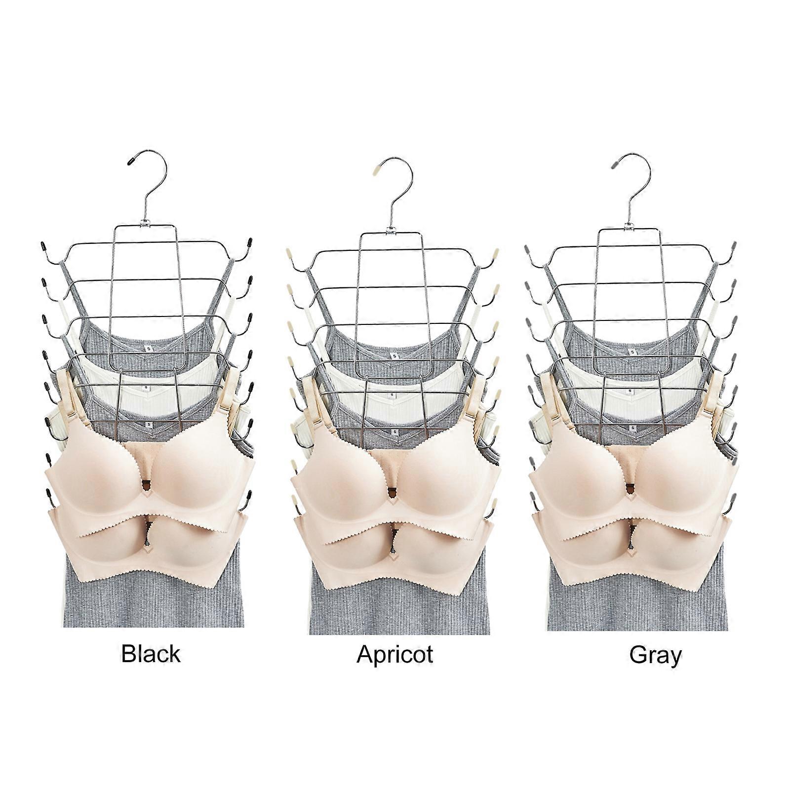 Multi-functional Space Saving Hangers Storage Rack Folded Manganese Steel Sturdy Multilayer Support Frame